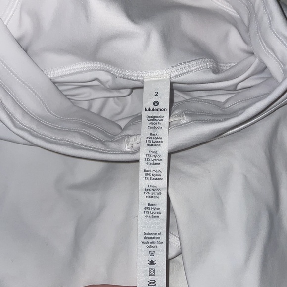 White Lululemon leggings with mesh - Picture 4 of 4